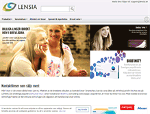 Tablet Screenshot of lensia.se